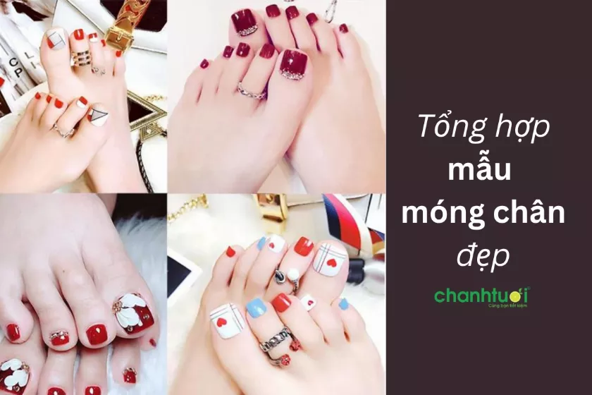 alt text: Mẫu nail chân đẹp cho dân công sở