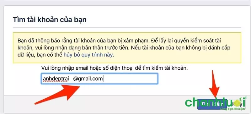 alt text: minh họa cách xử lý khi facebook bị hack