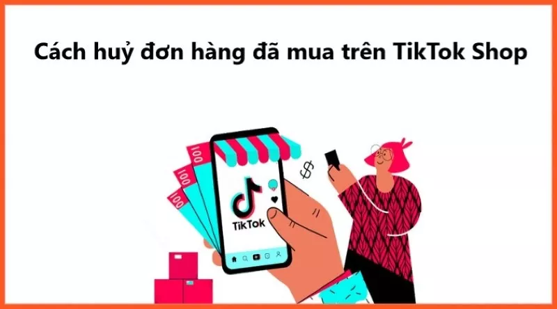 alt text: Người dùng đang xem thông tin đơn hàng trên TikTok