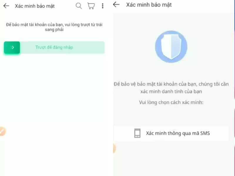 alt text: Nhập mã xác nhận 6 số từ SMS