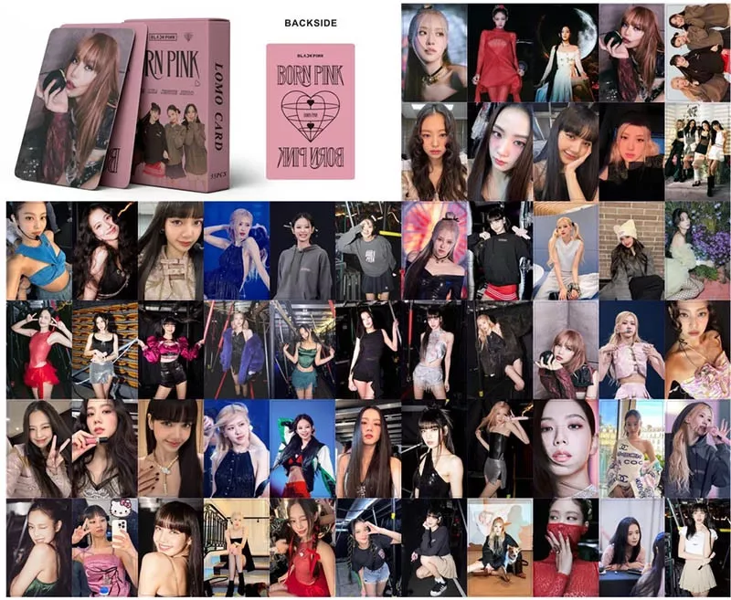 alt text: Nhiều mẫu thẻ bài/photocard Blackpink