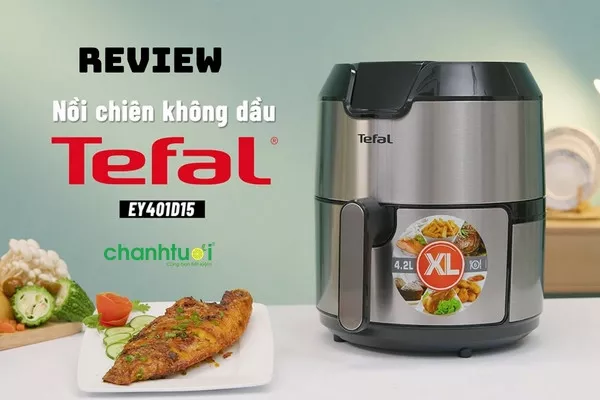 alt text: Nồi chiên không dầu Tefal EY401D15