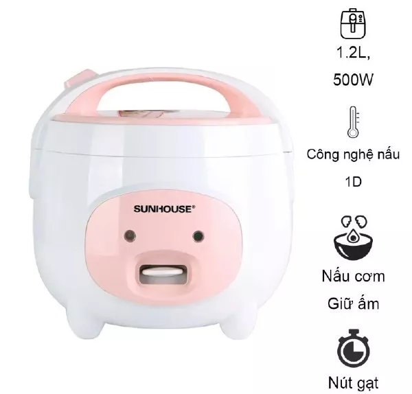 alt text: Nồi cơm điện Sunhouse SHD8217W