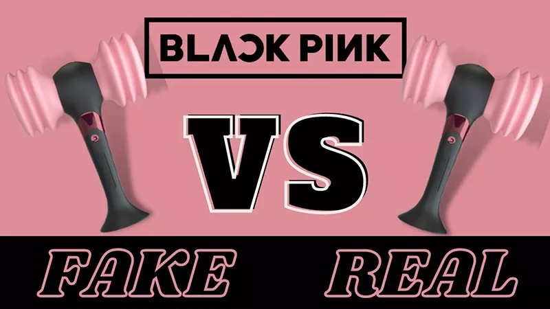 alt text: phân biệt lightstick Blackpink thật giả