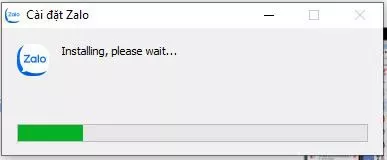alt text: Quá trình cài đặt Zalo trên Windows