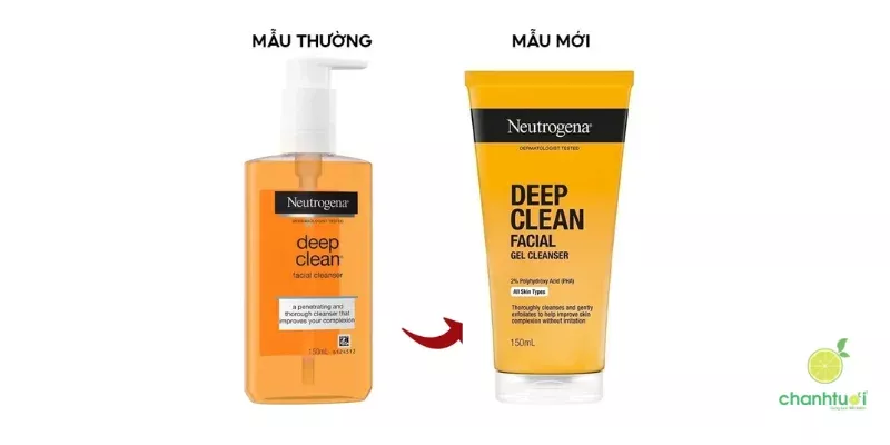 alt text: Sữa rửa mặt Neutrogena Deep Clean Facial Cleanser Gel