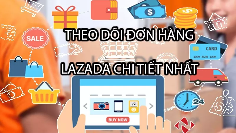 Alt text: Theo dõi đơn hàng Lazada trên điện thoại