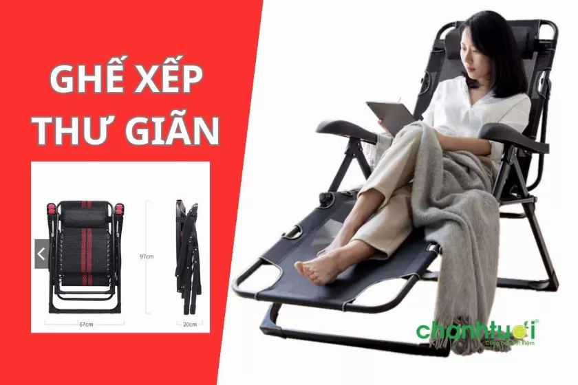 alt=Ghế xếp thư giãn ngoài trời