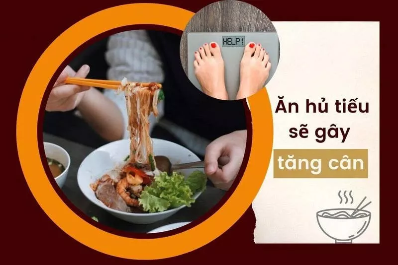 Ăn hủ tiếu có thể gây tăng cân không kiểm soát nếu bạn ăn quá nhiều, ít vận động thể dục thể thao