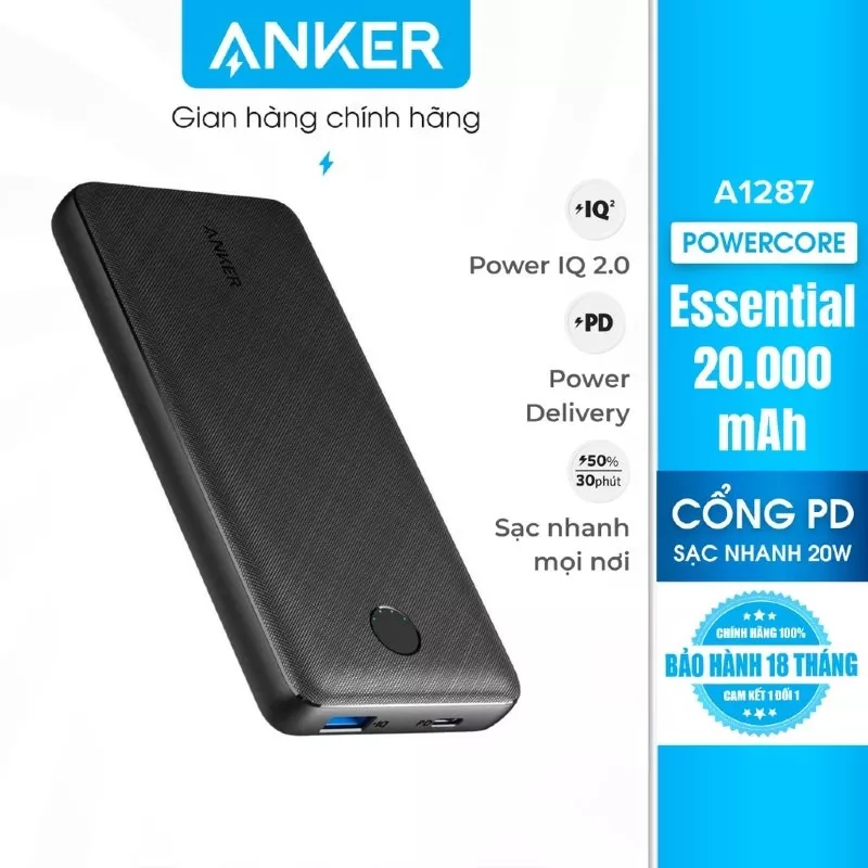 Anker PowerCore Essential 20000mAh PD - A1287