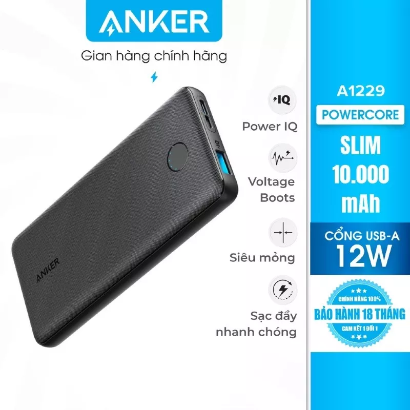 Anker PowerCore Slim 10000mAh - A1229