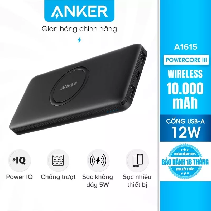 Anker Wireless PowerCore 10000mAh - A1615