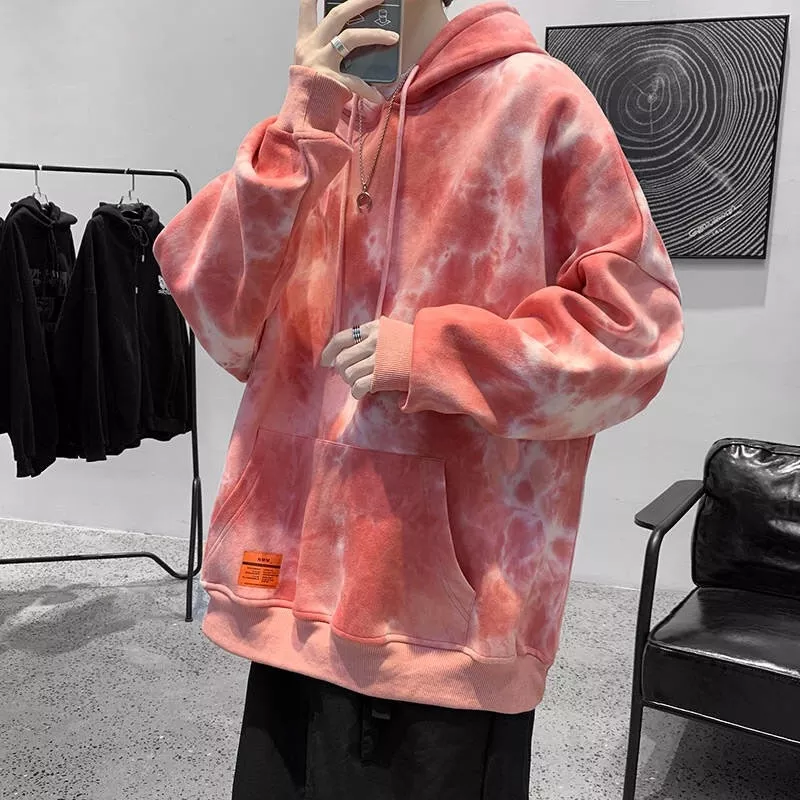 Áo hoodie họa tiết tie-dye