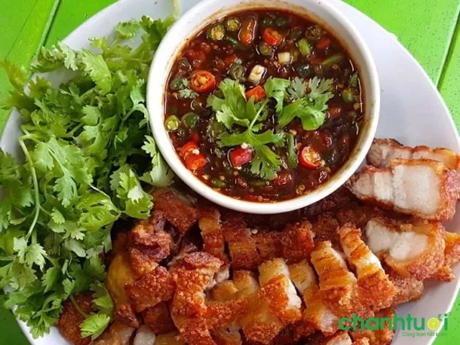 Ba chỉ chiên giòn kiểu Thái