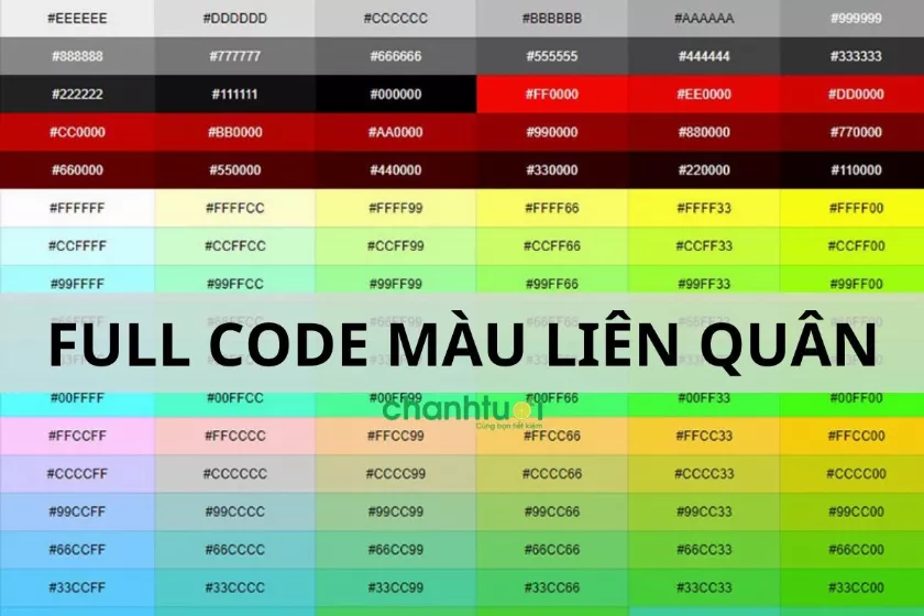 Bảng code màu Liên Quân TREND giúp bạn nổi bật 2024 & cách đổi