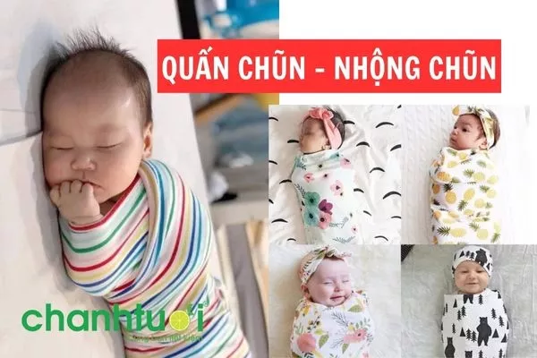 Bé được quấn chũn