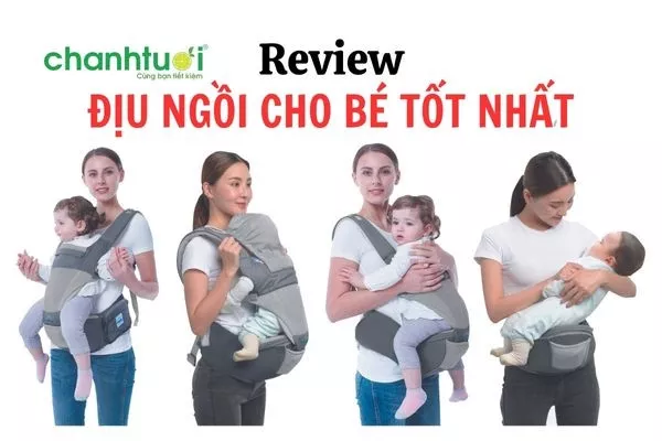 Bé ngồi trong địu