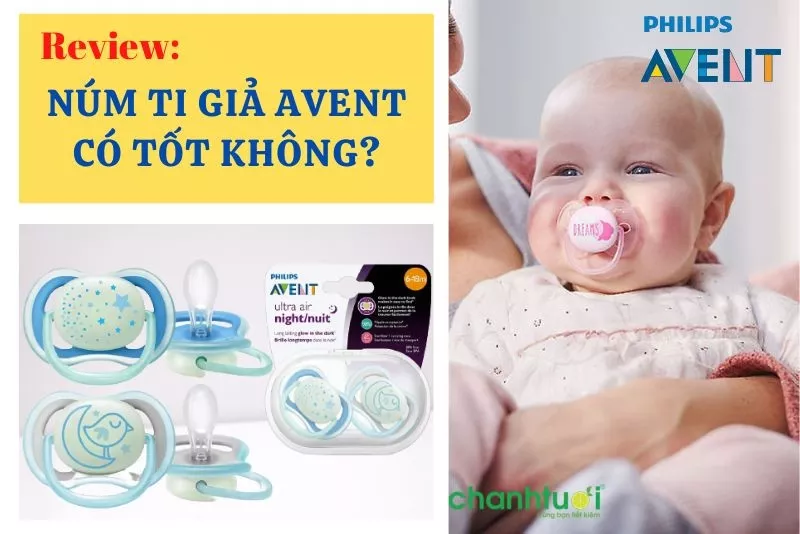 Bé sử dụng ti giả Avent