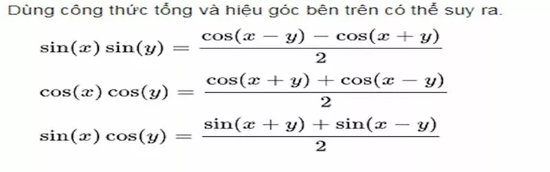 Biến tích thành tổng 