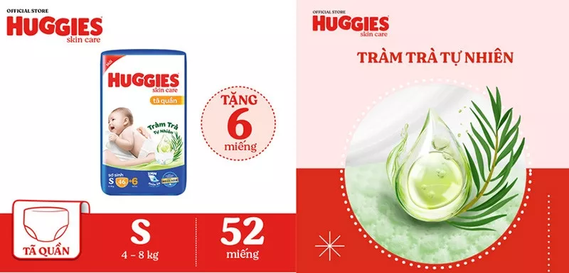 Bỉm Huggies của nước nào: Tã quần Huggies tràm trà mỏng chỉ 2mm