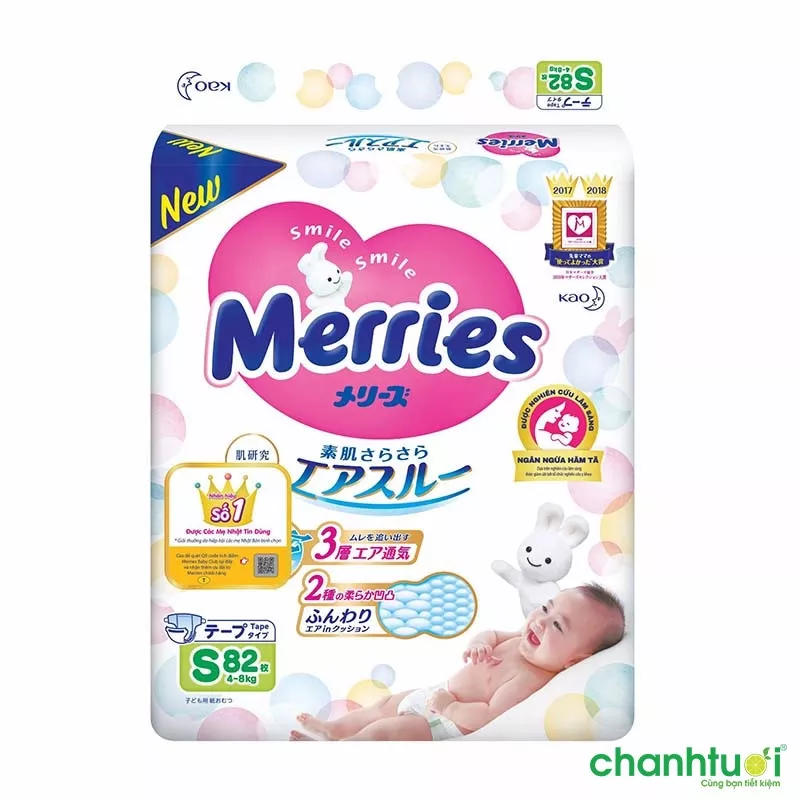 Bỉm Merries cho bé