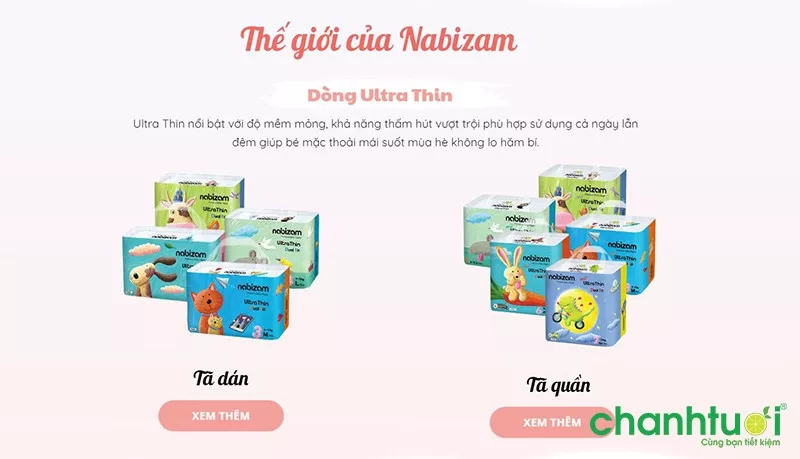 Bỉm Nabizam Ultra Thin