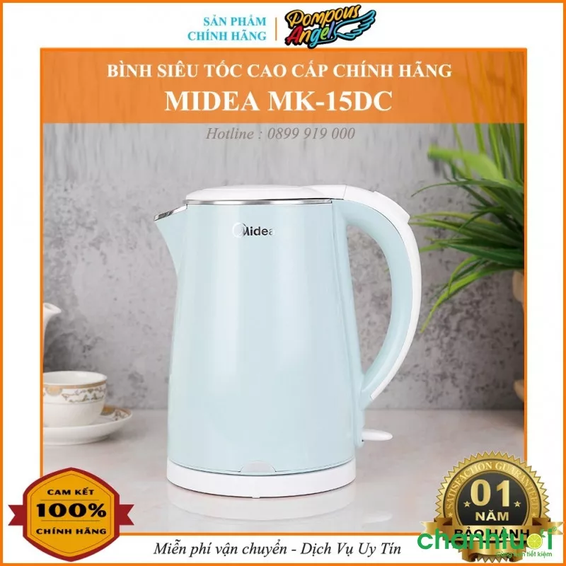 Bình đun siêu tốc Midea MK-15DC