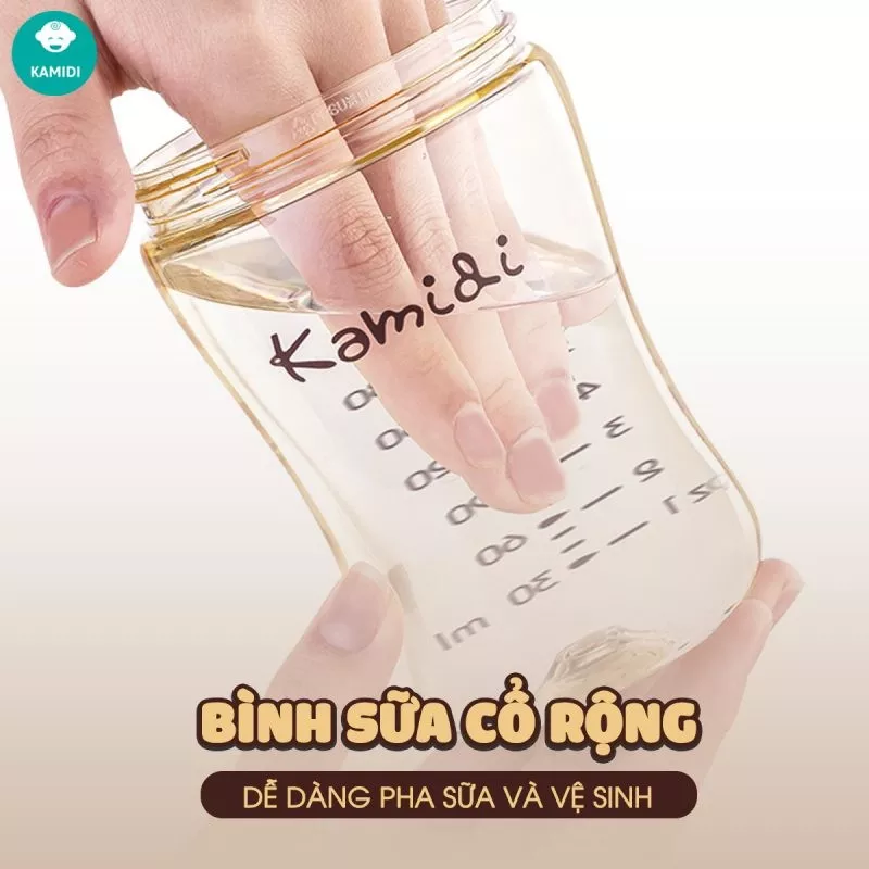 Bình sữa Kamidi cổ rộng