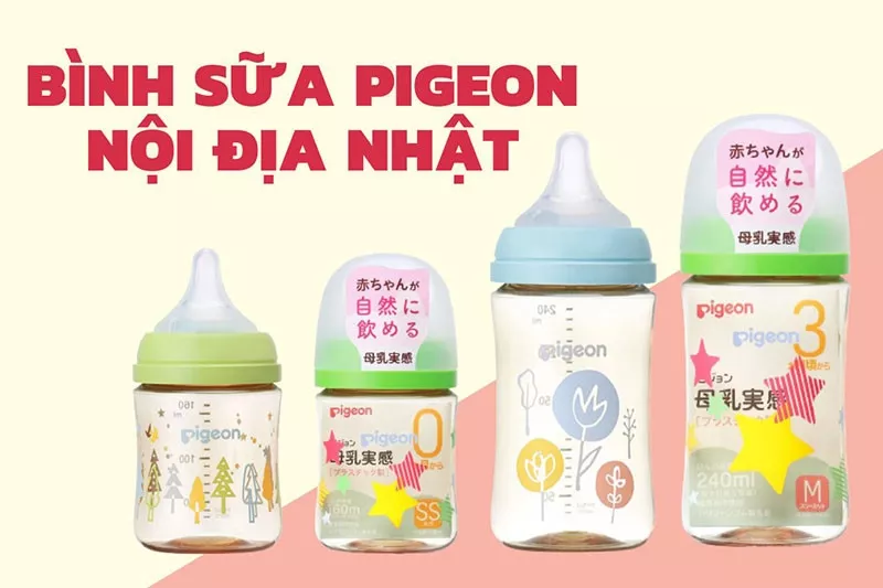 Bình sữa Pigeon nội địa Nhật có mấy loại cho trẻ sơ sinh?