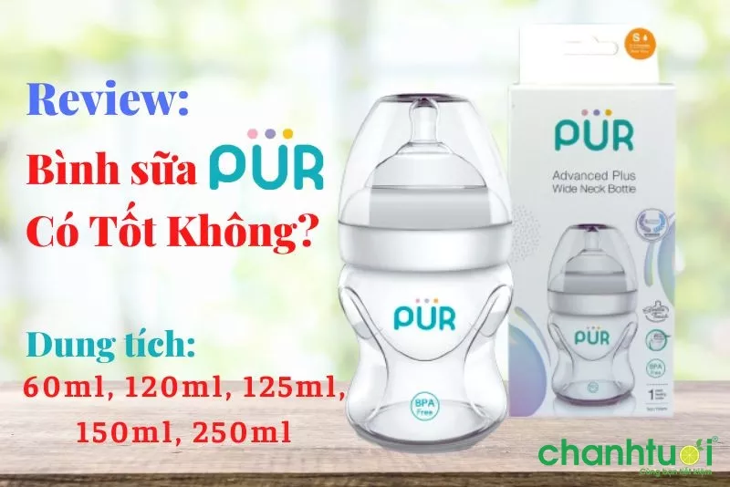 Bình sữa Pur cho trẻ sơ sinh