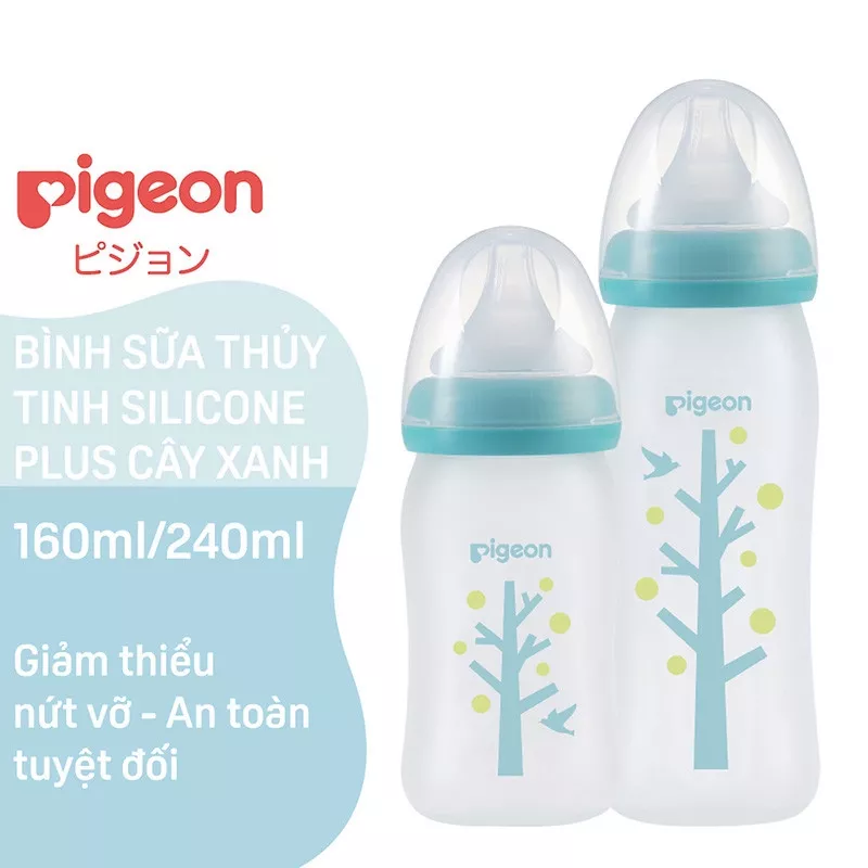 Bình sữa thủy tinh Pigeon