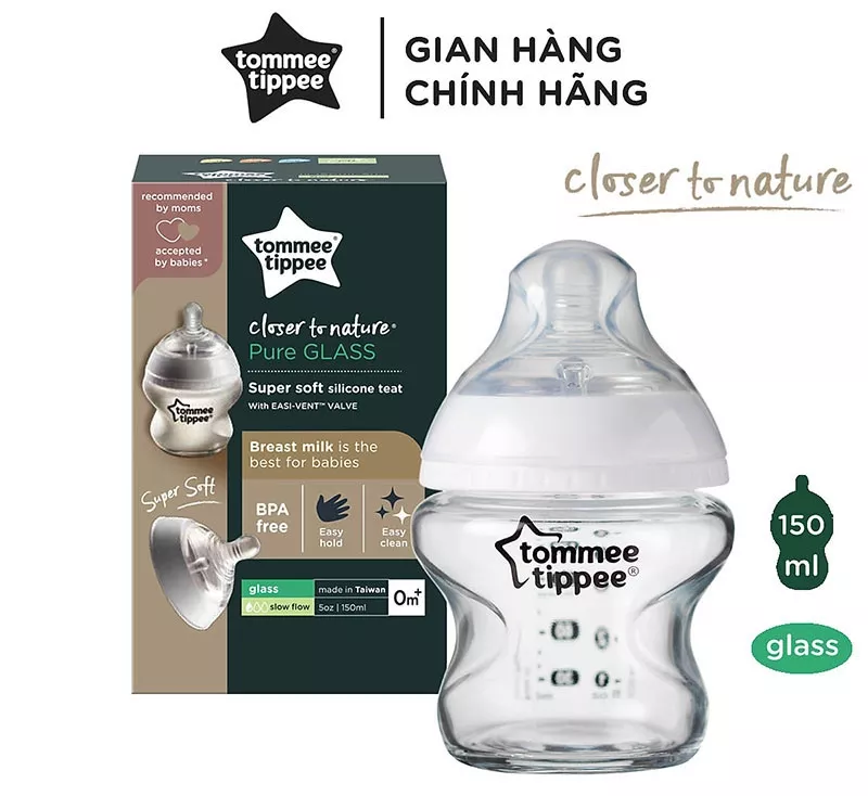 Bình sữa thủy tinh Tommee Tippee