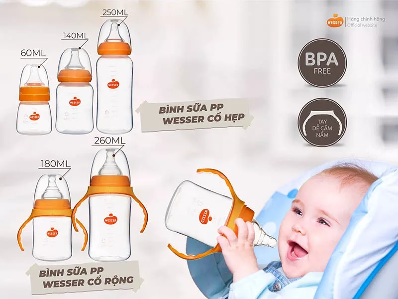 Bình sữa Wesser 260ml