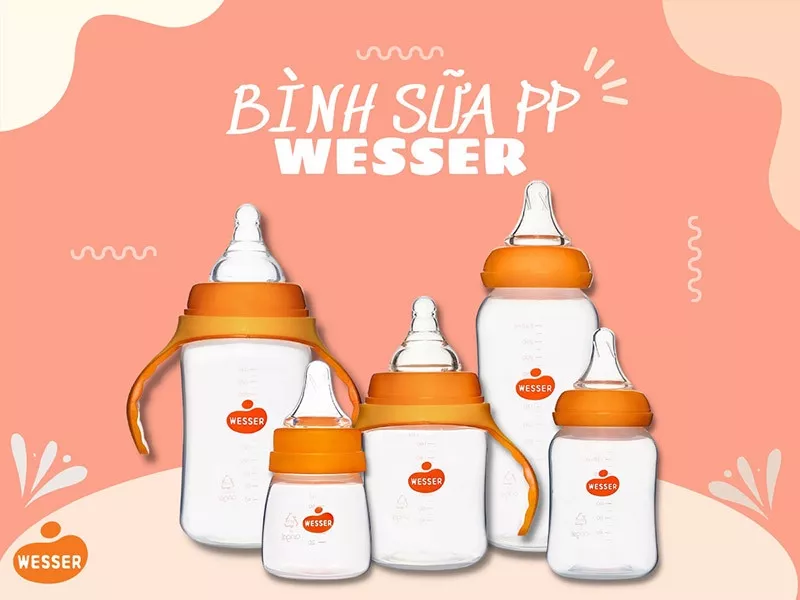 Bình sữa Wesser cổ rộng