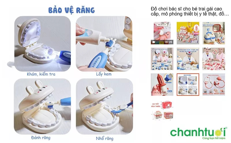 Bộ đồ chơi nhập vai bác sĩ nha khoa