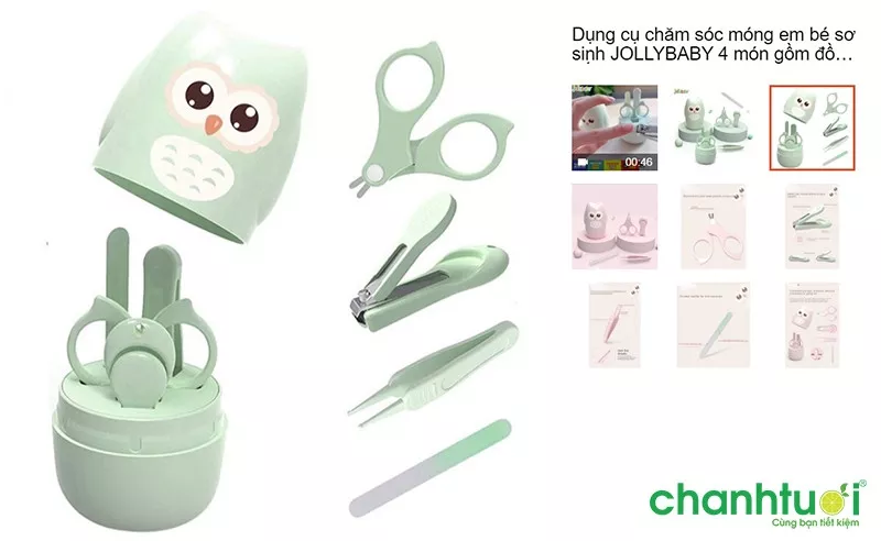 Bộ dụng cụ cắt móng JOLLYBABY 4 món