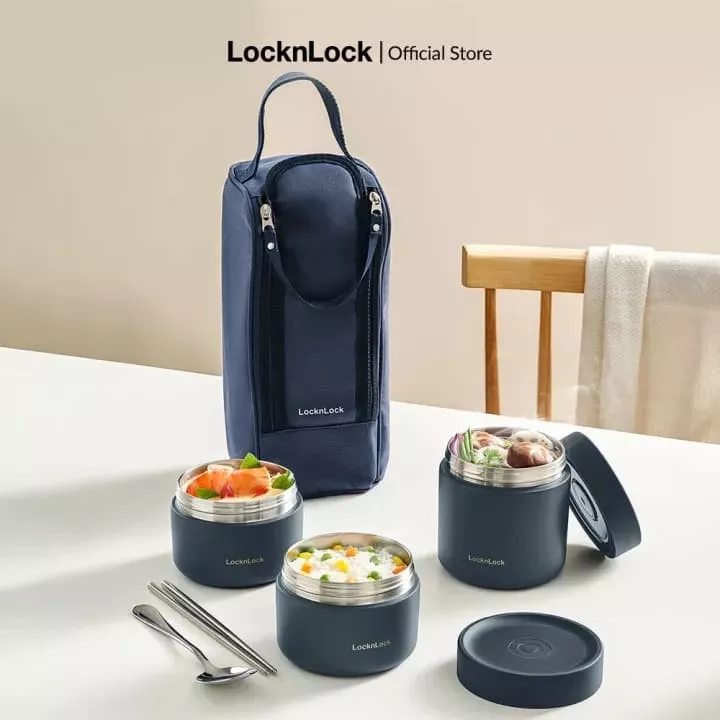 Bộ hộp cơm chân không Lock&Lock LHC8052S01 giữ nhiệt hiệu quả