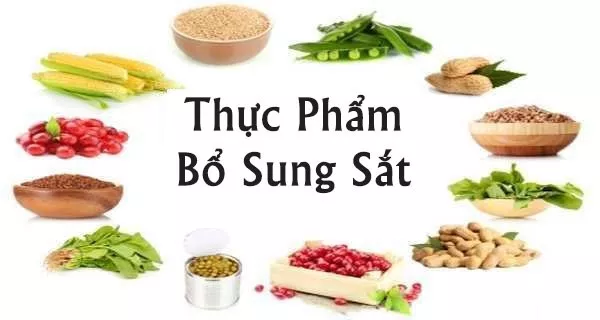 Bổ sung sắt từ những thực phẩm giàu sắt.