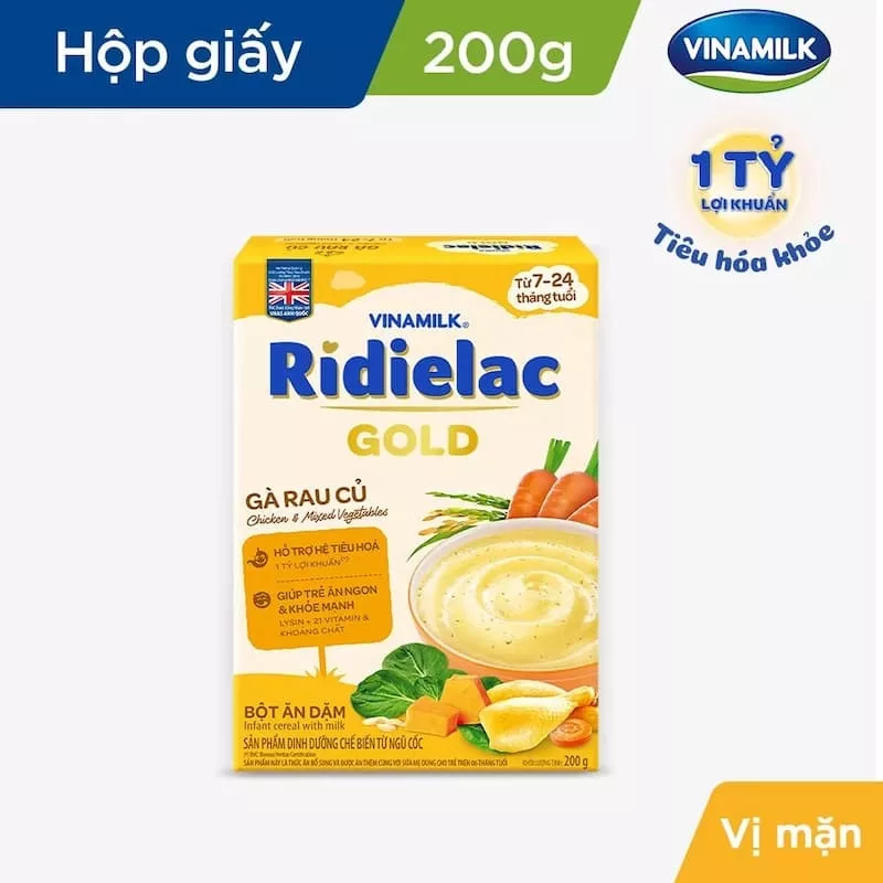 Bột ăn dặm gà rau củ Ridielac