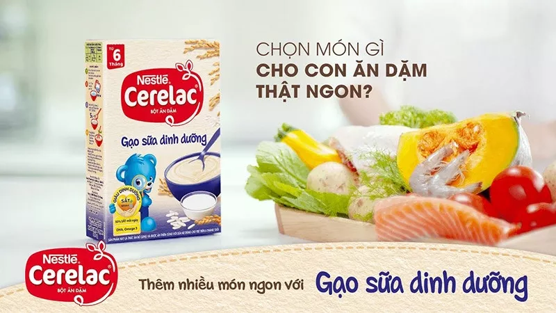 Bột ăn dặm Nestle Cerelac