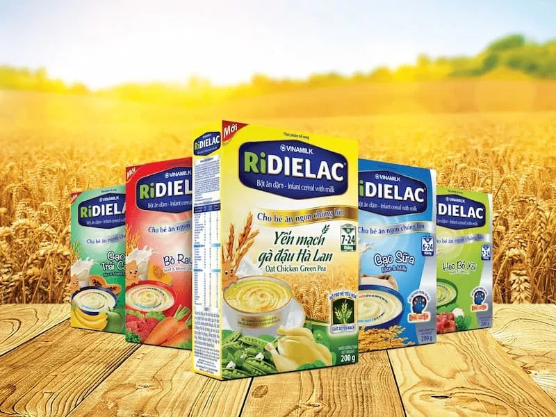 Bột ăn dặm Ridielac của Vinamilk