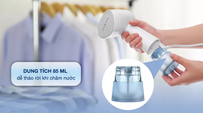 Các bước sử dụng bàn ủi/bàn là hơi nước cầm tay nhỏ gọn