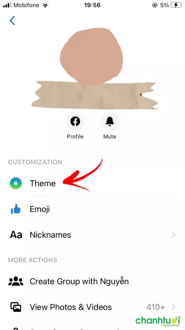 Các bước thay đổi hình nền Messenger trên iPhone dễ làm