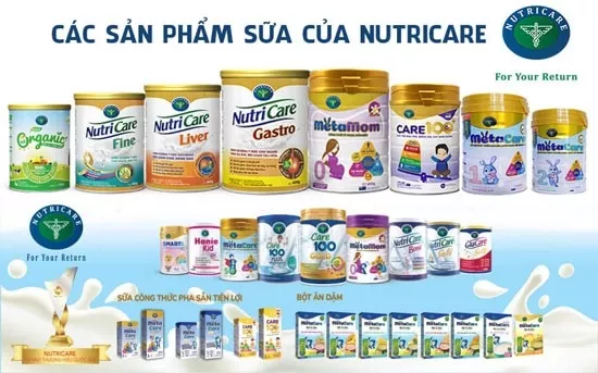 Các dòng sản phẩm của Nutricare