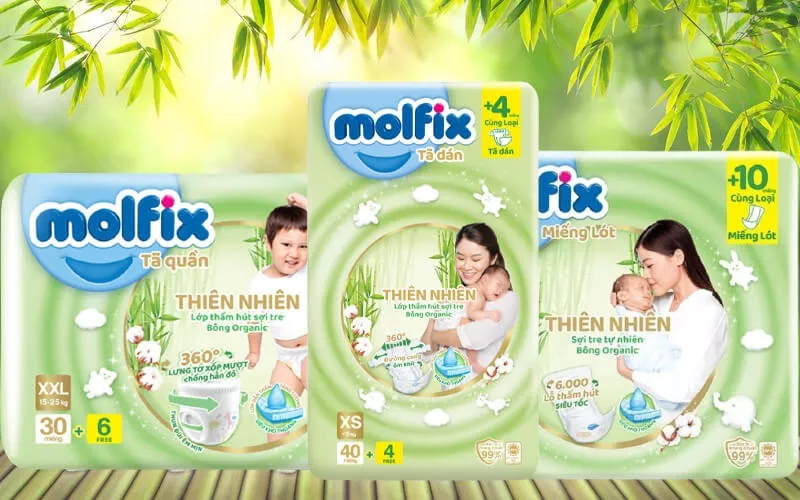 Các loại bỉm Molfix