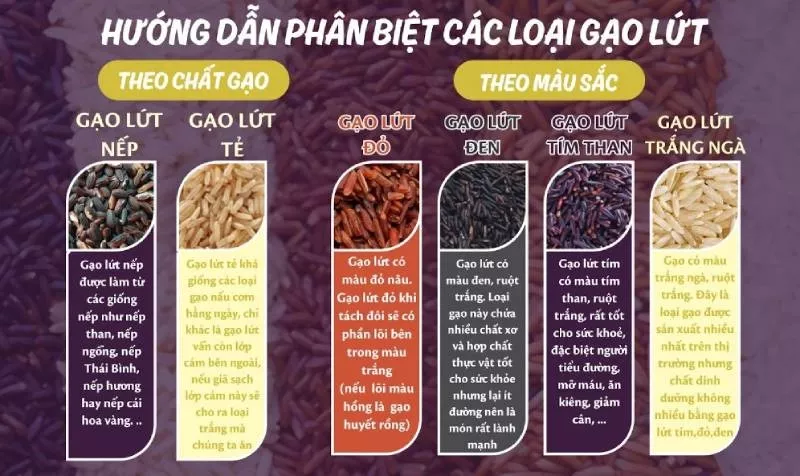 Các loại gạo lứt