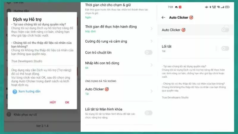 Cách bật Auto Click trên điện thoại