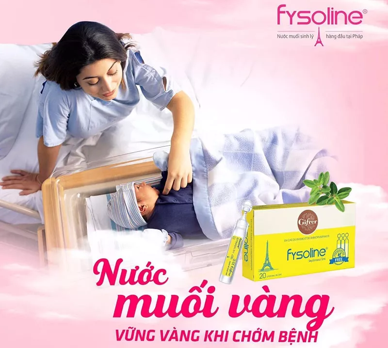 Cách dùng nước muối Fysoline cho trẻ sơ sinh