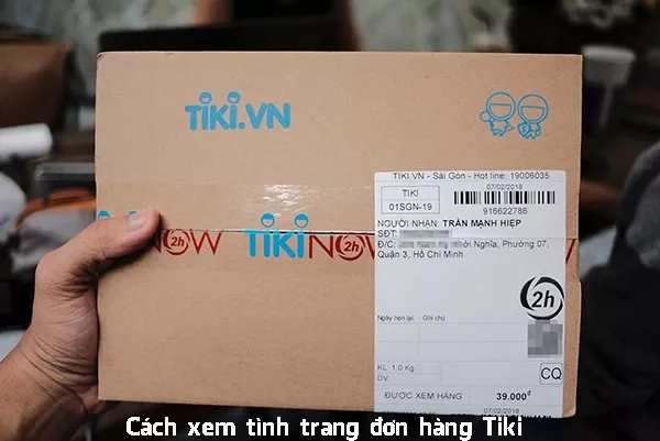 Cách kiểm tra tình trạng đơn hàng tiki