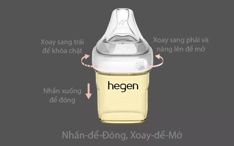 Cách lắp nắp bình Hegen